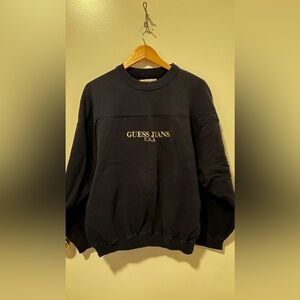90s Guess blue embroidery USA sweater sweater